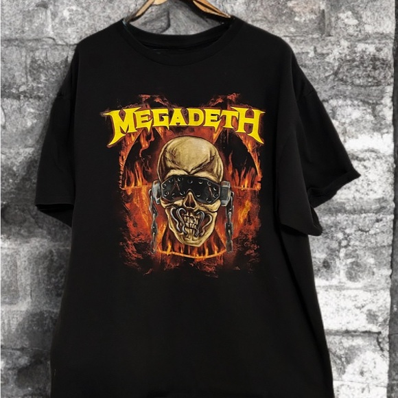 Megadeth Tour T-Shirt 2023. Men’s size XL. With Cities and Dates. Concert. Rock - Picture 2 of 5